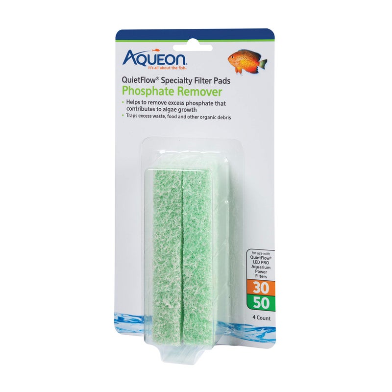 Aqueon Replacement Specialty Filter Pads Phosphate Remover 30/50 - Image 1